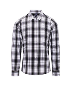 'GINMILL' CHECK - WOMEN'S LONG SLEEVE COTTON SHIRT