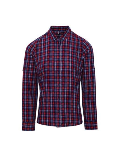 'SIDEHILL' CHECK - WOMEN'S LONG SLEEVE COTTON SHIRT