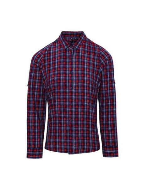'SIDEHILL' CHECK - WOMEN'S LONG SLEEVE COTTON SHIRT