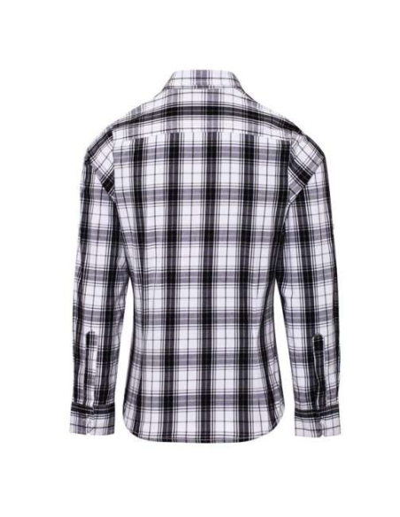 'GINMILL' CHECK - WOMEN'S LONG SLEEVE COTTON SHIRT