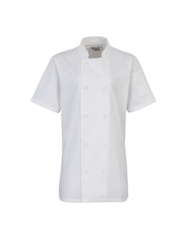WOMEN'S SHORT SLEEVE CHEF'S JACKET