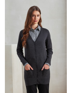 WOMEN'S LONG LENGTH KNITTED CARDIGAN