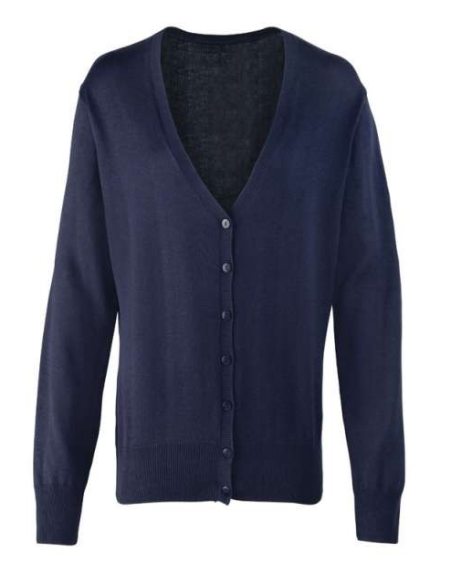 WOMEN'S BUTTON-THROUGH KNITTED CARDIGAN