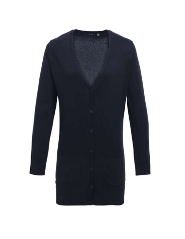 WOMEN'S LONG LENGTH KNITTED CARDIGAN