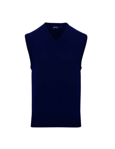 MEN'S V-NECK SLEEVELESS SWEATER