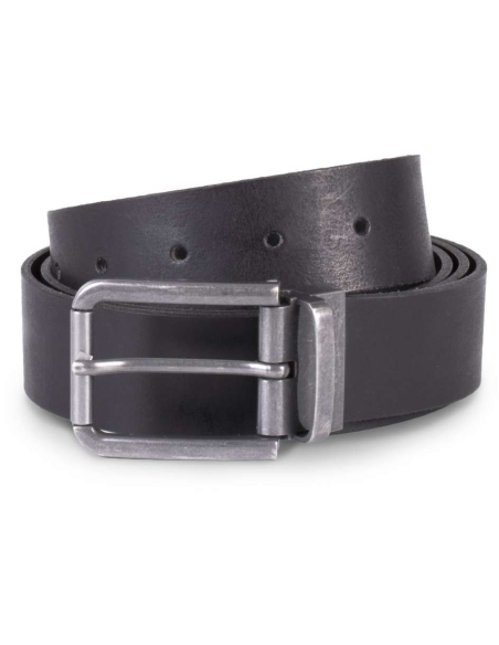 RAW EDGE LEATHER BELT - 35MM