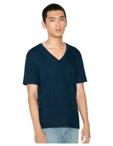 UNISEX FINE JERSEY V-NECK T-SHIRT