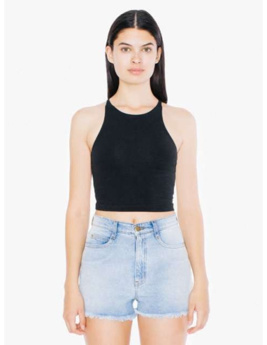 WOMEN'S COTTON SPANDEX CROP TANK