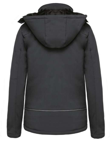 LADIES’ HOODED SOFTSHELL LINED PARKA