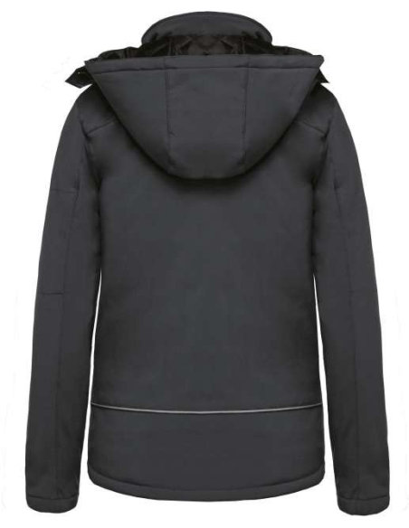 LADIES’ HOODED SOFTSHELL LINED PARKA