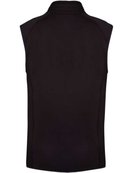 DUAL-FABRIC SLEEVELESS SPORTS JACKET