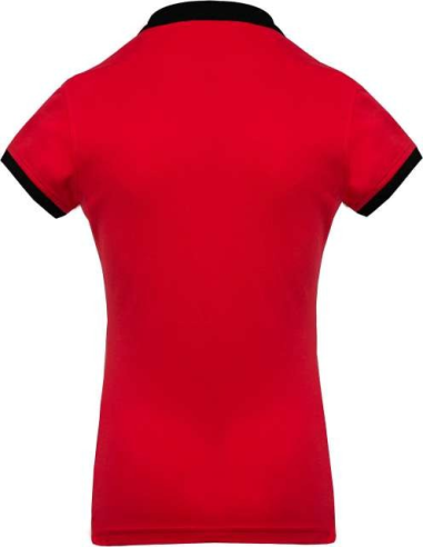 LADIES’ TWO-TONE PIQUÉ POLO SHIRT
