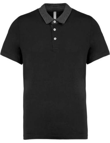MEN'S TWO-TONE JERSEY POLO SHIRT