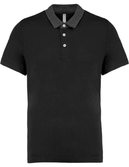 MEN'S TWO-TONE JERSEY POLO SHIRT