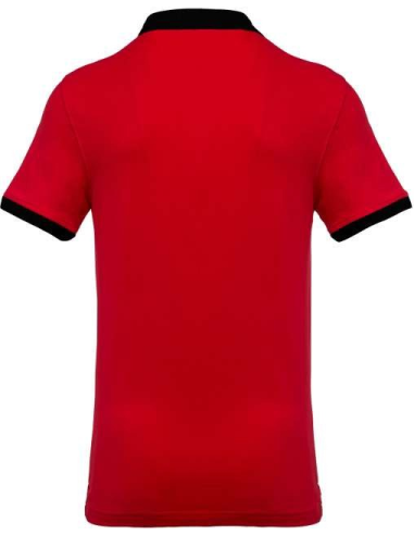 MEN'S TWO-TONE PIQUÉ POLO SHIRT