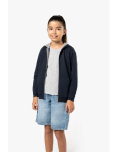 KIDS' FULL ZIP HOODED SWEATSHIRT