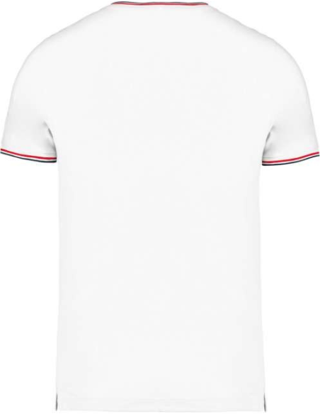 MEN'S PIQUÉ KNIT V-NECK T-SHIRT