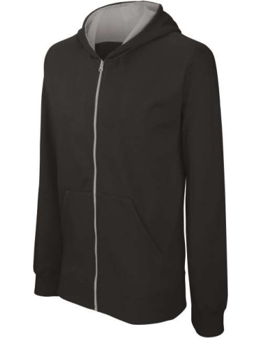 KIDS' FULL ZIP HOODED SWEATSHIRT