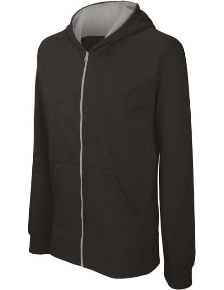 KIDS' FULL ZIP HOODED SWEATSHIRT