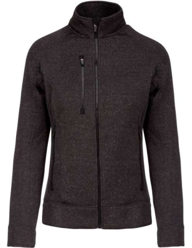 LADIES' FULL ZIP HEATHER JACKET