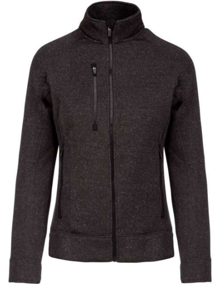 LADIES' FULL ZIP HEATHER JACKET