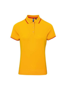 LADIES’ CONTRAST COOLCHECKER® POLO