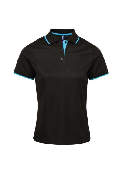 LADIES’ CONTRAST COOLCHECKER® POLO