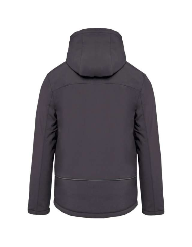 MEN'S HOODED SOFTSHELL LINED PARKA