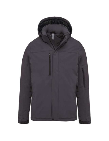 MEN'S HOODED SOFTSHELL LINED PARKA