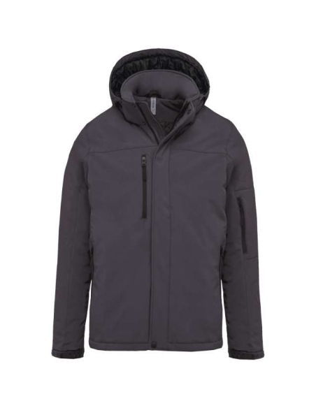 MEN'S HOODED SOFTSHELL LINED PARKA