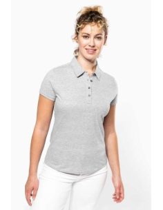 LADIES' SHORT SLEEVED JERSEY POLO SHIRT