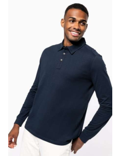 MEN'S LONG SLEEVED JERSEY POLO SHIRT