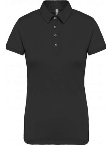 LADIES' SHORT SLEEVED JERSEY POLO SHIRT