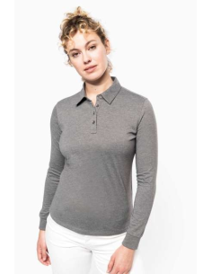 LADIES' LONG SLEEVE JERSEY POLO SHIRT