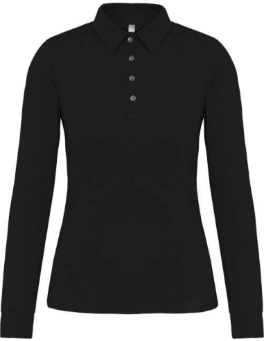 LADIES' LONG SLEEVE JERSEY POLO SHIRT