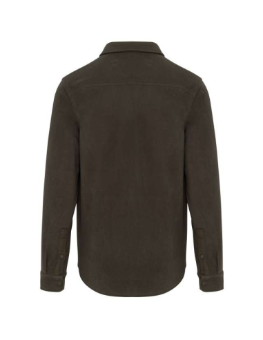 SHERPA-LINED FLEECE OVERSHIRT