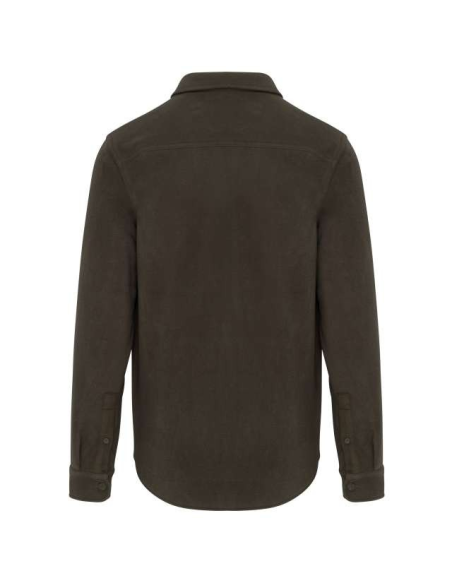 SHERPA-LINED FLEECE OVERSHIRT
