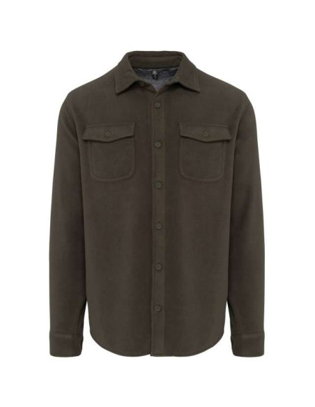 SHERPA-LINED FLEECE OVERSHIRT