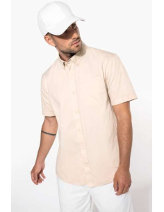MEN'S ARIANA III SHORT-SLEEVE COTTON SHIRT