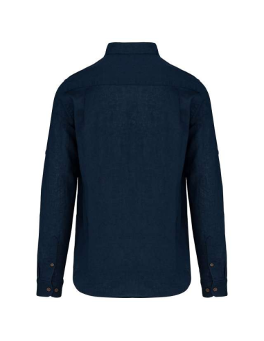 MEN'S LONG SLEEVE LINEN AND COTTON SHIRT