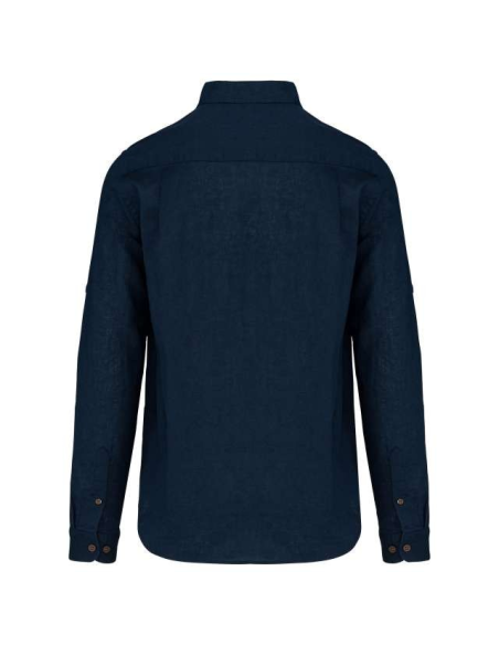 MEN'S LONG SLEEVE LINEN AND COTTON SHIRT