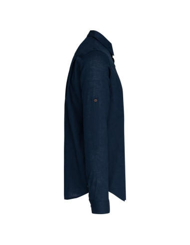 MEN'S LONG SLEEVE LINEN AND COTTON SHIRT