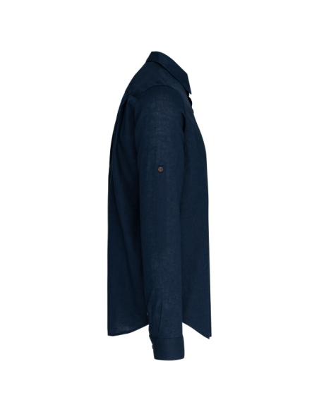 MEN'S LONG SLEEVE LINEN AND COTTON SHIRT