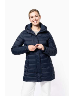 LADIES' LIGHTWEIGHT HOODED PADDED PARKA