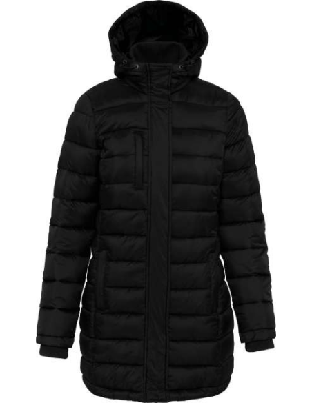 LADIES' LIGHTWEIGHT HOODED PADDED PARKA