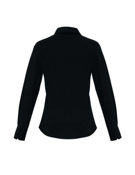 WOMEN'S STRETCH-FIT COTTON POPLIN LONG SLEEVE SHIRT