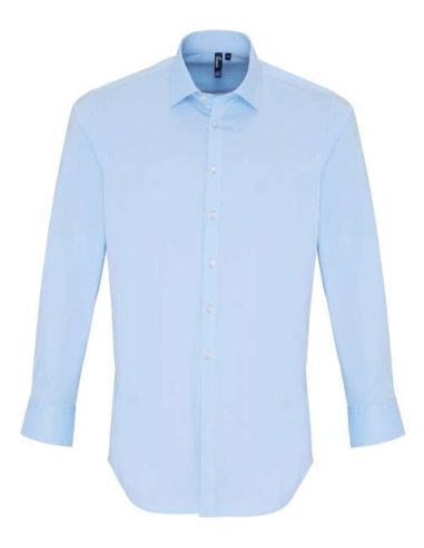MEN'S STRETCH-FIT COTTON POPLIN LONG SLEEVE SHIRT