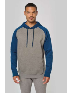 ADULT TWO-TONE HOODED SWEATSHIRT