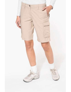 LADIES' LIGHTWEIGHT MULTIPOCKET BERMUDA SHORTS
