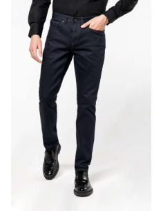 Męskie premium jeansy dark blue denim bawełniana Klasyczny